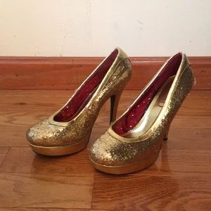 Gold heels